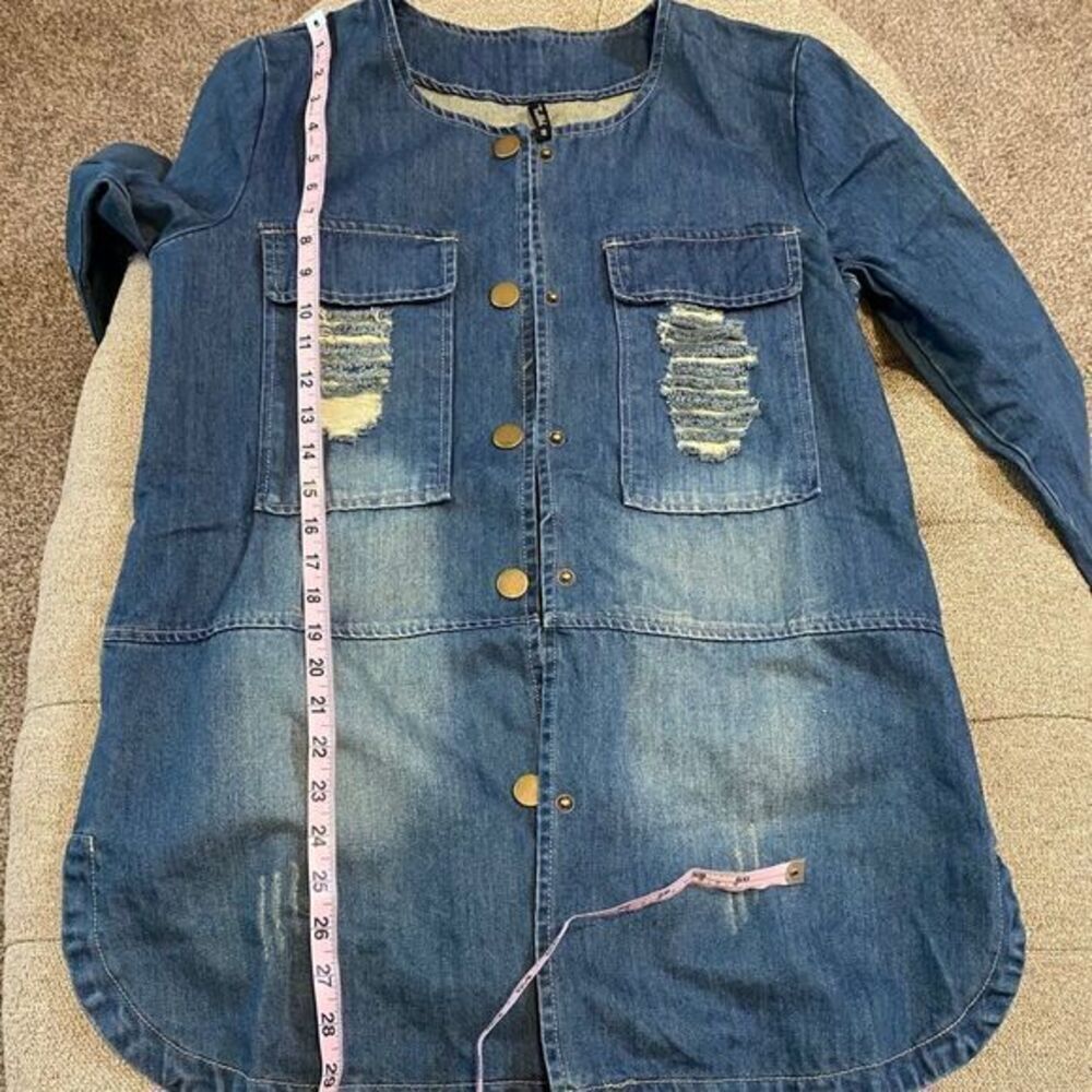 Distressed Denim Jacket - Picture 15 of 16